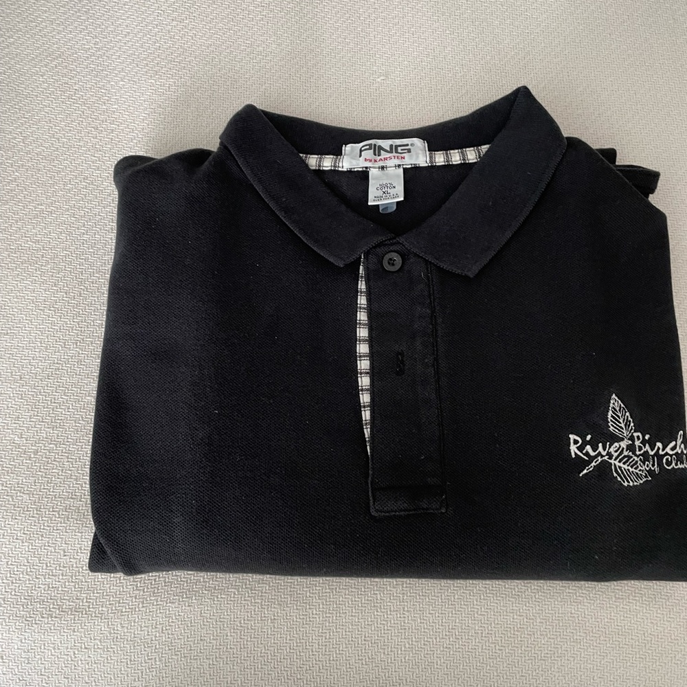 PING Black Golf Shirt